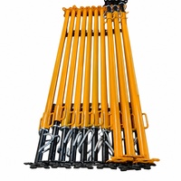Étais de coffrage modernes en acier galvanisé à verrouillage annulaire, vérins de support pour échafaudage, étais de soutènement de sécurité haute résistance