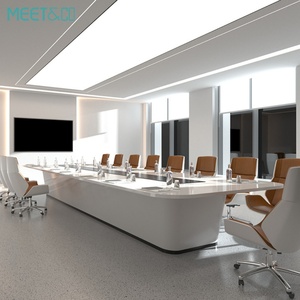 High Quality U-Shaped <b>Office</b> Conference Desk Large Wooden Meeting <b>Table</b> with Convertible & Extendable Features Home School Use - Product Image 5