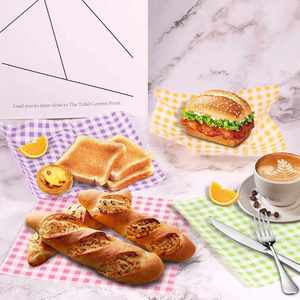 Custom Deli Food Grade Safe Cold Cuts Cheese Platters Oil Stain Proof Packaging Greaseproof Sandwich <b>Wrap</b> <b>Rolls</b> <b>Paper</b> - Product Image 5