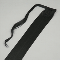 D.S Hair Premium 22 pouces 100g Fibre synthétique haute température Lisse Extension queue de cheval à enrouler