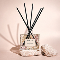 Diffuseur de parfum en rotin naturel de luxe AIKUN, logo gravé sur mesure, premium, longue durée, frais et propre