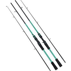 Ensemble de cannes à pêche en fibre de carbone, action moyenne rapide, pour eau salée, spinning et casting, 2 pièces, pour la pêche en rivière - Product Image 1