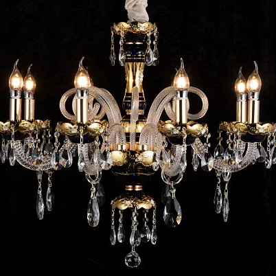 새로운 프랑스 현대 크리스탈 샹들리에 거실 럭셔리 대기 샹들리에 크리 에이 티브 침실 램프