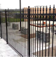 Panneau de clôture tubulaire en aluminium de 3 m de hauteur, écologique et durable, pour la sécurité des jardins et des villas avec modélisation 3D