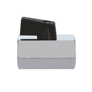Robinet à bille femelle avec levier noir 1/2 pouce DN 10 PN 10 pour systèmes de plomberie - Product Image 1