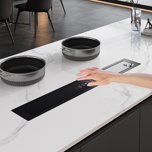 Z Modern Intelligent Internal Circulation Flueless Hidden Countertop Lifting Range Hood Suitable for Home Kitchens Hotel Range H - Product Image 5
