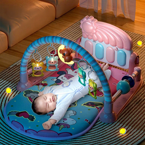 Alfombra <span class=keywords><strong>de</strong></span> Juego Musical Huniu con Piano, Alfombra <span class=keywords><strong>de</strong></span> Actividades Infantil Colorida con Piano, Gimnasio para Bebés - Product Image 3