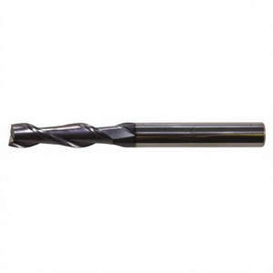 Fraise à queue en carbure monobloc Ttake Standard Ta1401, revêtement Nano TiAln, hélice 30 degrés, série longue, 2 dents, pour usinage de métaux - Product Image 2