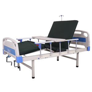 Cama de enfermería manual Yizhuokang 1900x1000x550mm con manivela simple/doble y barandilla para pacientes con discapacidad - Product Image 1