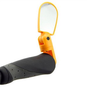 Espejo ajustable para bicicleta Hsj32008, lente ovalada plana, soporte para manillar, para bicicletas de montaña, resina plástica, en blíster. - Product Image 2