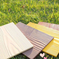 Feuilles grises modernes de fibre-ciment comprimé pour le plancher extérieur de plancher de plancher de panneau de ciment gris de base de conception de grain du bois