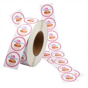 High quality printed circular <b>label</b> <b>stickers</b> Customized self-adhesive waterproof circular paper <b>label</b> roll packaging <b>label</b> - Product Image 3