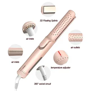 2024 New Product Hair Styling Tools With Cool Air Fast Fixing Hair Straightener And Curler 2 In 1 For Women