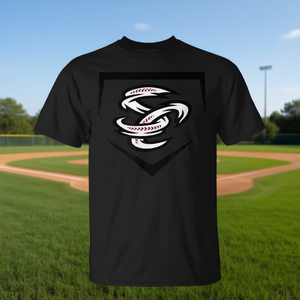 Maglietta Jarrell Storm Chasers, t-shirt nera con grafica dal design da baseball - Product Image 3