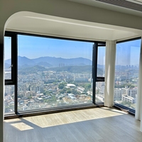 Ventana Moderna Personalizada de Aluminio con Doble Acristalamiento para Sala de Estar y Exterior del Hogar