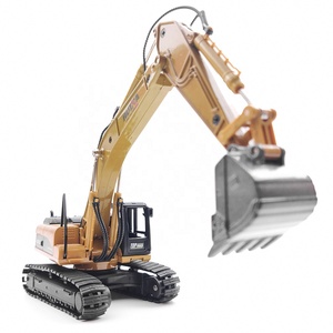 HUINA 1710-excavadora de <span class=keywords><strong>juguete</strong></span> de aleación de gran calidad, camión modelo RC, coche fundido a presión de Metal, <span class=keywords><strong>juguete</strong></span> de ingeniería, regalo de Navidad - Product Image 1