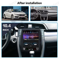 RoadNavi Tesla style Android 11 autoradio pour Honda Civic 2016-2020 lecteur multimédia de voiture sans fil Carplay 4G