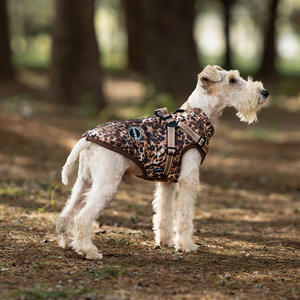 Abrigos impermeables personalizados para perros, chaqueta de invierno con logotipo de ansiedad, chaleco protector de lujo para perros de caza, arnés, ropa para mascotas con estampado de leopardo - Product Image 1