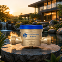 Compteur d'eau monophasé à jet froid et chaud en laiton certifié CE ISO IP68 OEM Chine, 1,5 m/h DN15-25