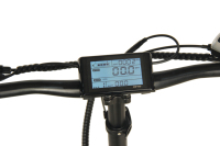 Vélo de montagne électrique pliable en gros, MOQ 1, 48V 13Ah, pneus larges, avec porte-bagages arrière, noir