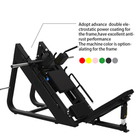 DINUO Promotion Machine Combinée Leg Press et Hack Squat à 45 Degrés à Charge Libre pour Salle de Sport Commerciale et Centre de Fitness, Charge Maximale Utilisateur 400kg