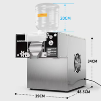 BesCool Meilleure vente Machine à grignoter à la glace électrique flocon de neige pour la maison et le restaurant Capacité de stockage de 20/60/120kg 110v