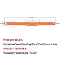 Bracelets réglables 125 kHz NFC Bracelets en silicone RFID avec puce Mini Tag 1K pour les applications hôtelières et de paiement