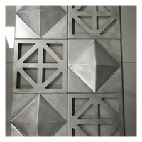 Panneau de façade en aluminium perforé, design minimaliste, prix usine, décoration intérieure écologique, revêtement mural, murs-rideaux