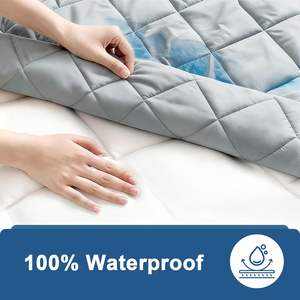 <span class=keywords><strong>Housse</strong></span> <span class=keywords><strong>de</strong></span> matelas matelassée imperméable et hypoallergénique <span class=keywords><strong>anti</strong></span>-poussière et <span class=keywords><strong>anti</strong></span>-acariens OEM à prix abordable - Product Image 4