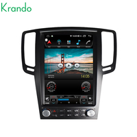 Krando Tesla Android Auto Radio Navigasi Multimedia Player untuk Infiniti G4 G25 G35 G37 2006 -2013 Android GPS Head Unit BT 4G