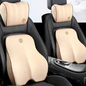 Car Headrest Seat Cushion Orthopedic Chair Ergonomic Pillows Sciatica Back Support Office Memory Foam Lumbar Cushion