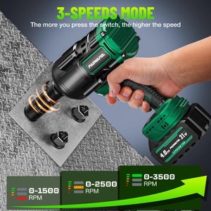 ประแจบลัชเลสไร้สายขนาด 1/2 นิ้ว 21V แรงบิด 1500 นิวตันเมตร สำหรับงานซ่อม - Product Image 1