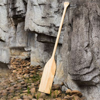 Pagaie en bois massif de 36 pouces pour bateau à rames pour enfants, pagaie en bois pour jeux aquatiques d'été, accessoires de navigation en plein air