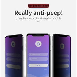 Anti spy 0.33mm Tempered Glass for <strong>iphone</strong> <strong>11</strong>/11pro/11pro Max Premium Privacy <strong>Screen</strong> <strong>Protector</strong> - Product Image 3