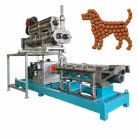Ligne de production d'aliments pour animaux de compagnie, extrudeuse à double vis automatique, usine complète de transformation d'aliments secs et humides pour animaux de compagnie