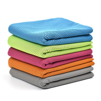 Serviette de sport en microfibre de silicone portable créative à vente chaude, séchage rapide, rafraîchissante, serviette de fitness, techniques de tissage, vente en gros