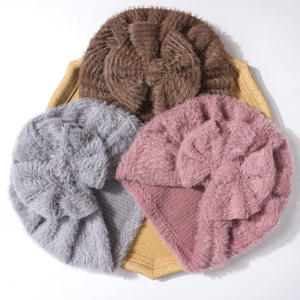 Gorros y turbantes al por mayor con lazo grande para bebés recién nacidos, niños pequeños e infantes. - Product Image 1