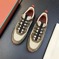 Sepatu Loafer Pria Kulit Asli Italia Original Craft, Sepatu Jalan Santai Tali Tipis, Alas Kaki Pria untuk Semua Musim
