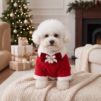Pulls de Noël pour chiens de petite/moyenne/grande taille, doux, chauds, respirants, confortables, tenue d'hiver, col roulé, double tricot