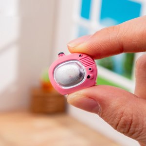 Mini-ornements de micro-paysages en gros, accessoires en résine DIY pour maison de poupée, appareils électroménagers rétro (TV, radio) - Product Image 3