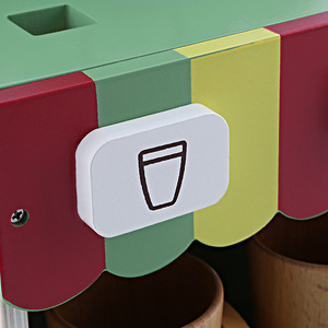 Set Giocattolo Cucina in Legno con Macchina del Caffè, Giochi Educativi per Bambini dai 7 ai 14 Anni, Confezione Colorata - Product Image 2