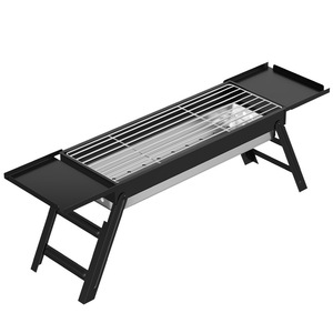 Barbecue portable multifonctionnel pliable en acier inoxydable et carbone, petit modèle pour 3-5 personnes, style traditionnel, pour l'extérieur et la maison - Product Image 5