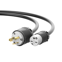 Kabel Adaptor Daya Industri NEMA L6-30P ke 6-15R, Kabel Konversi Daya Generator dengan Steker Pengunci ke Stopkontak