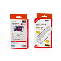 DOBE TPU Crystal Full Housing Shell Set pour console OLED, étui de protection couleur gris TNS-1133C