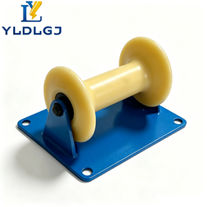 YILI Rouleau de guidage robuste en nylon pour chemin de câbles, avec base <span class=keywords><strong>plate</strong></span>, pour la construction de lignes électriques professionnelles et la vente en gros - Product Image 3