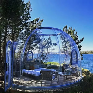 Lujo 2025 claro transparente burbuja casa tienda diseño moderno resistente a la intemperie aluminio PC Camping evento Fiesta cúpula para uso al aire libre - Product Image 1