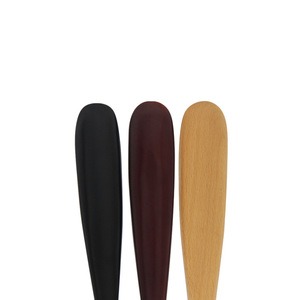 Yinste Calzador de Madera con Mango Largo de 54 cm para Facilitar el Calzado, Colores Rojo Natural y Negro - Product Image 3