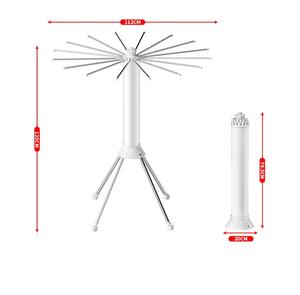 رف تجفيف الملابس القابل للطي والدوران مع عجلات لعام 2024، حامل ثلاثي القوائم قابل للطي والسحب - Product Image 3