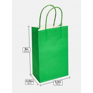 Small Gift Bags with Handles <b>Tissue</b> Paper for Holiday Birthday <b>Wedding</b> Baby Shower Party Favors Goodies Recyclable Paper Bags - Product Image 2