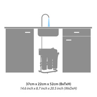 Système d'osmose inverse à 7 étapes avec filtre de reminéralisation, 200 GPD, sous évier, excellent purificateur d'eau potable